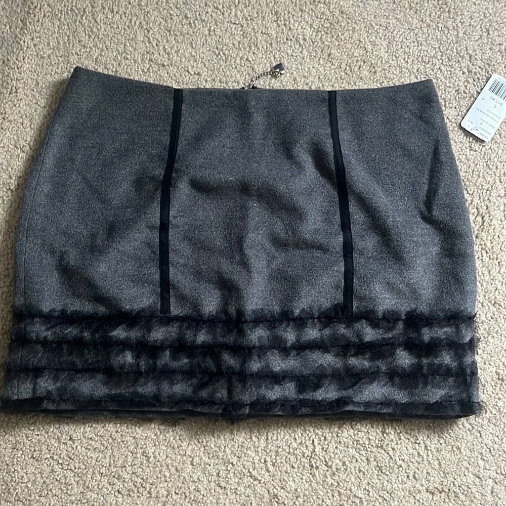 Great for a night out gray/black skirt